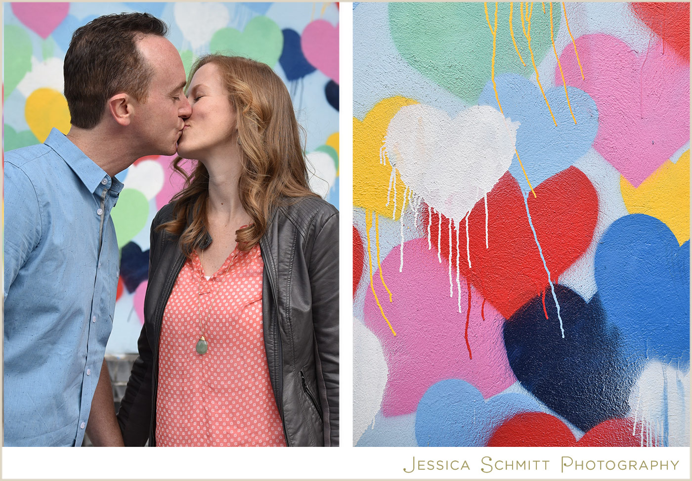 hearts graffiti, nyc engagement