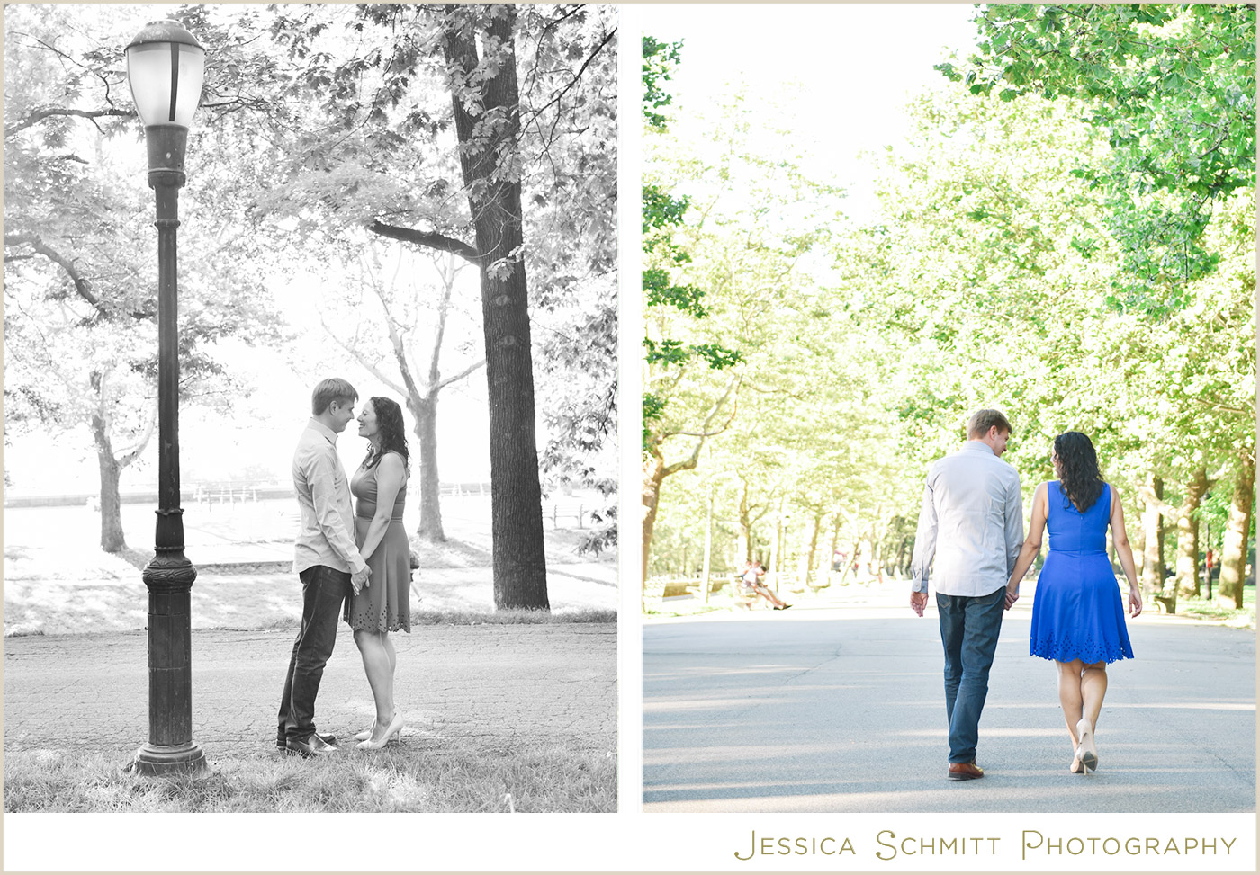 riverside park engagement photography