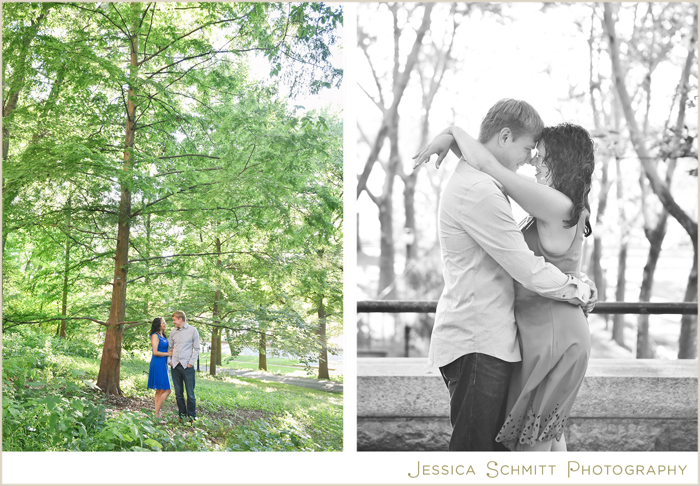 riverside park engagement photography