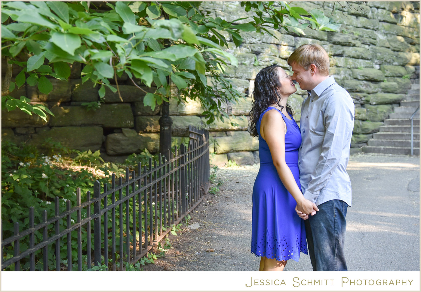 riverside park engagement photography