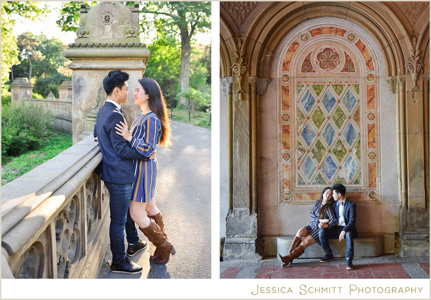 central park engagement photography