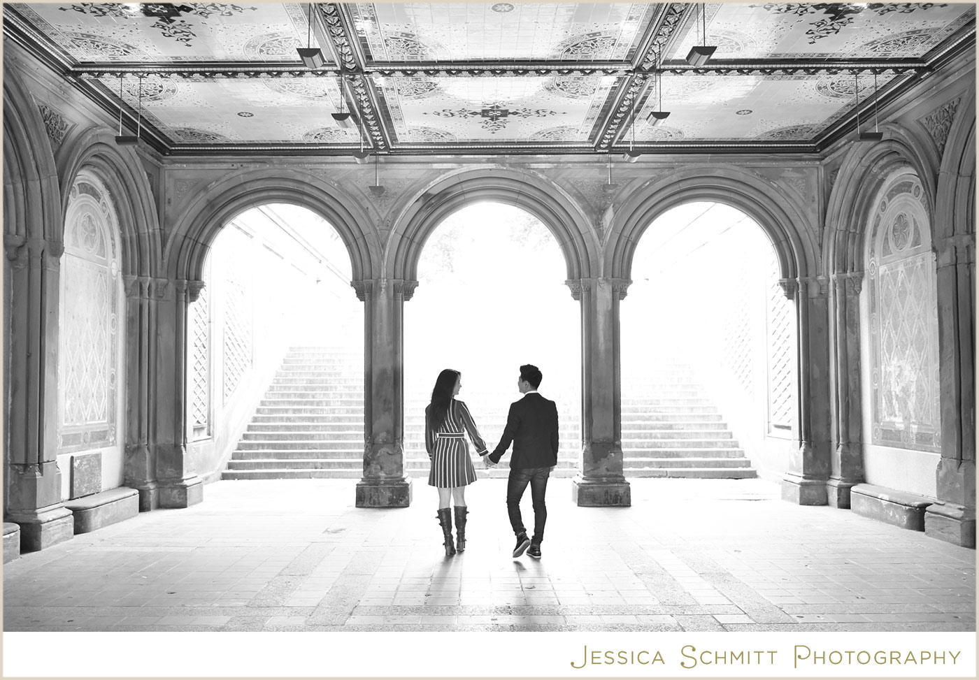 central park engagement photography