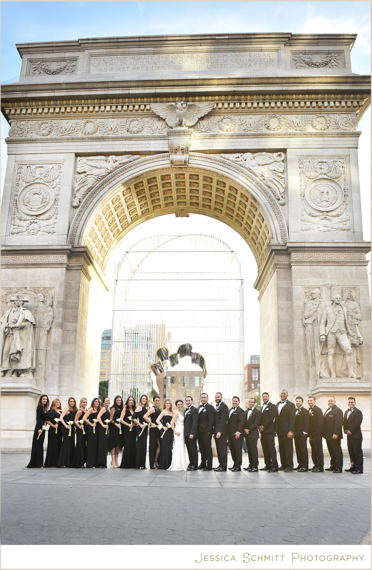 washington square park wedding photo