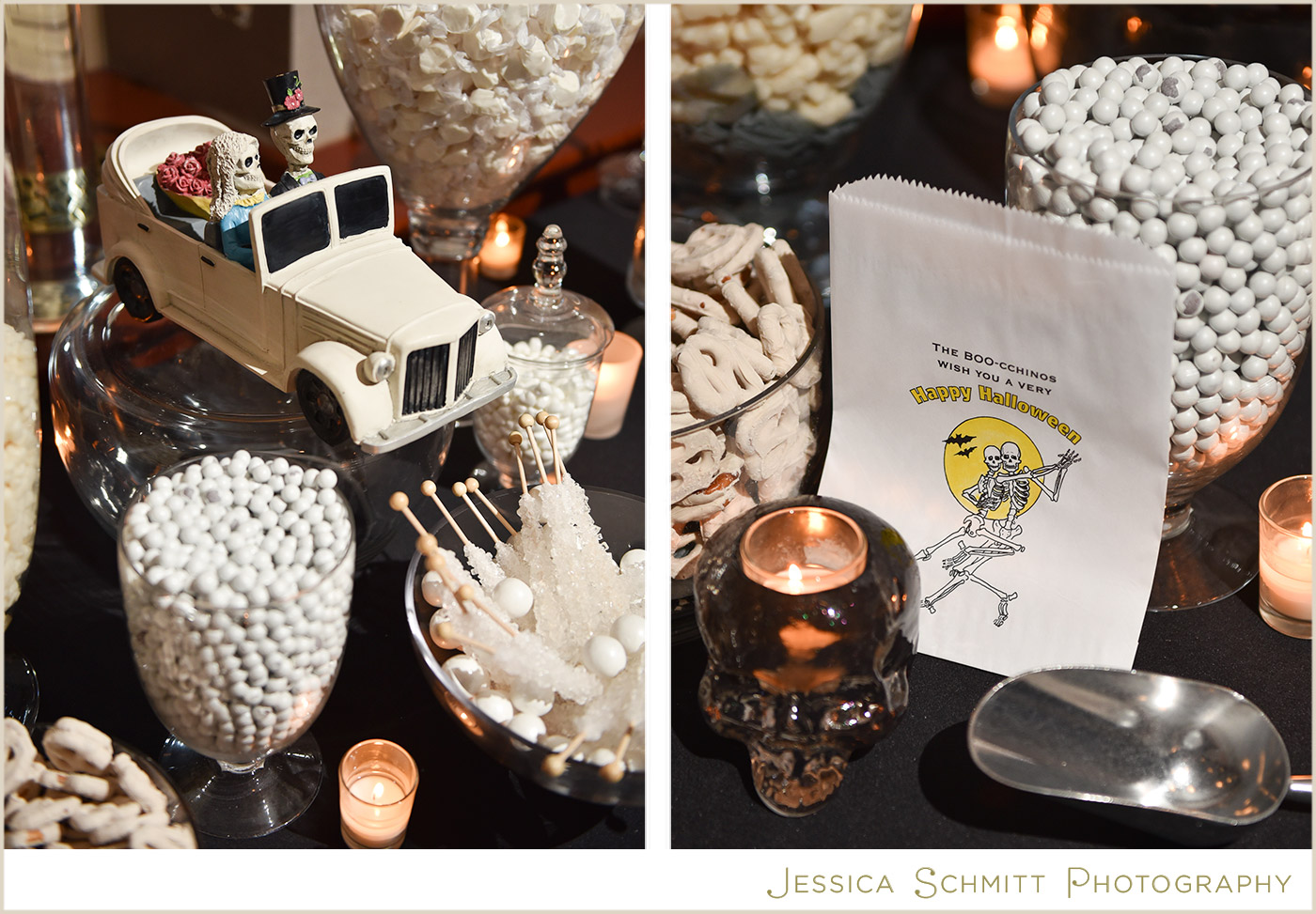wedding candy bar white