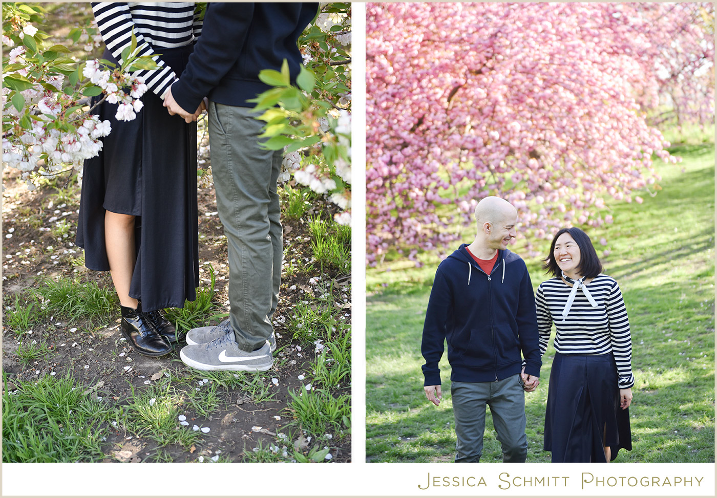 cherry blossom engagement photography nyc