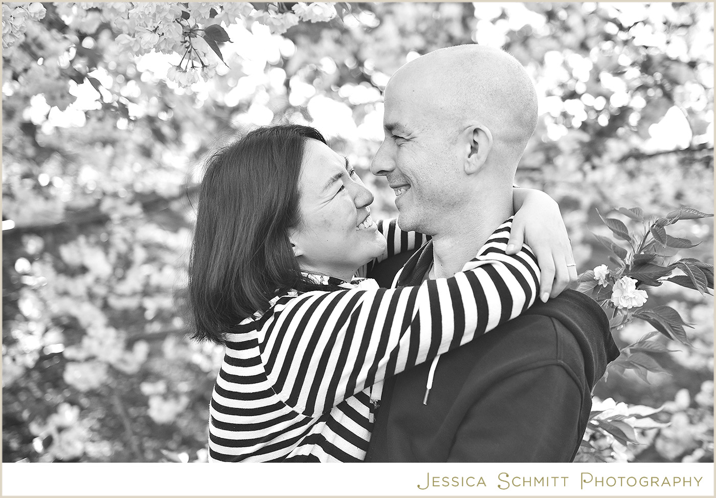 cherry blossom engagement photography nyc