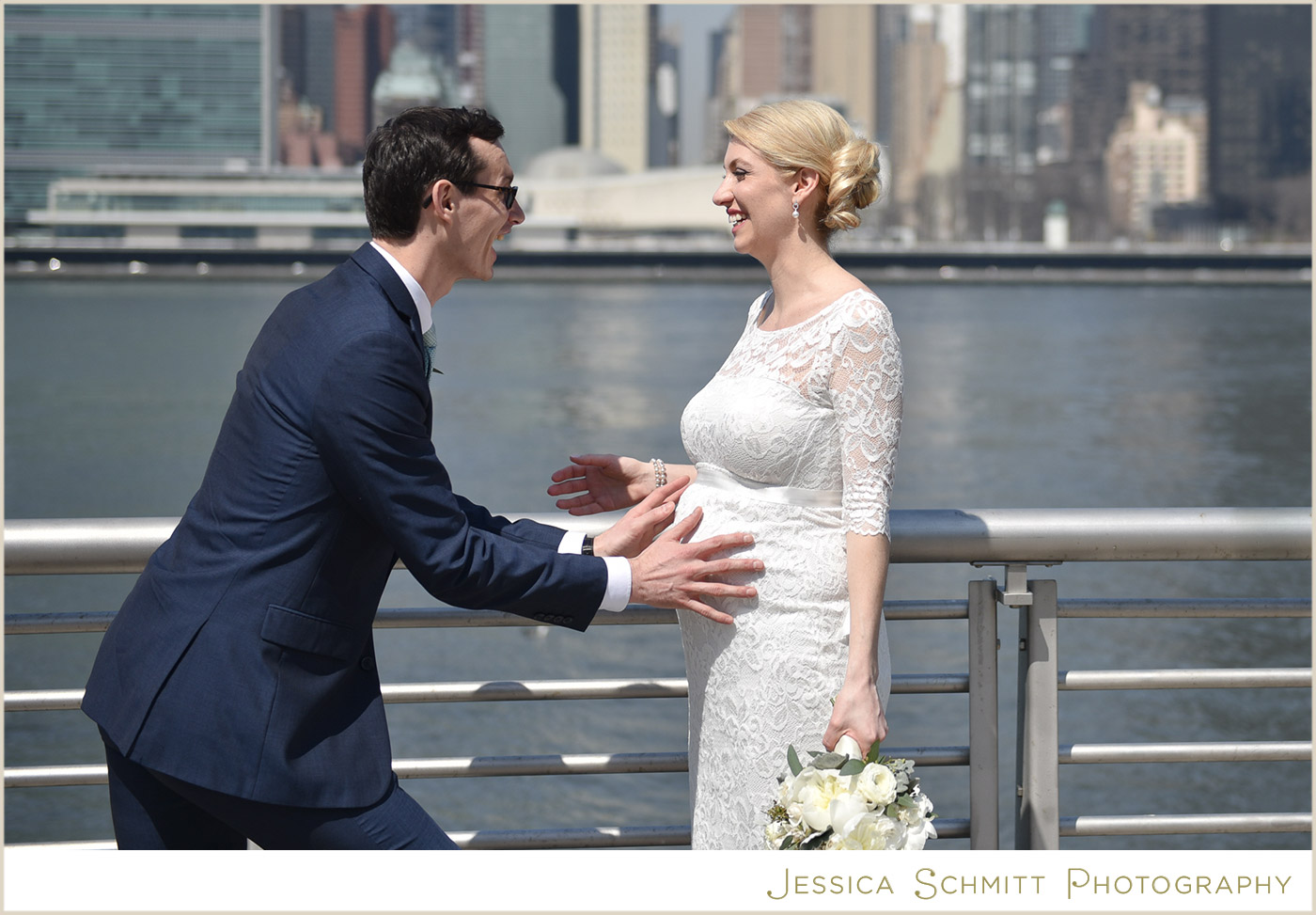 maternity wedding photo