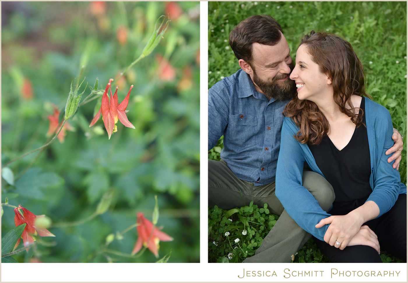 riverside park engagement photo