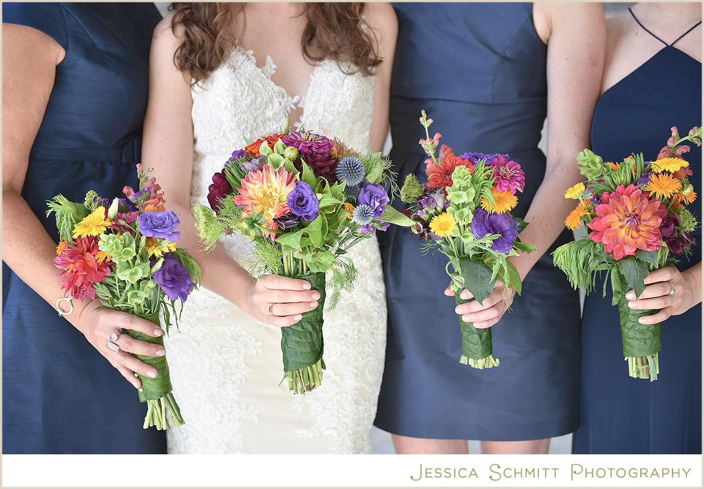 bright color wedding bouquet