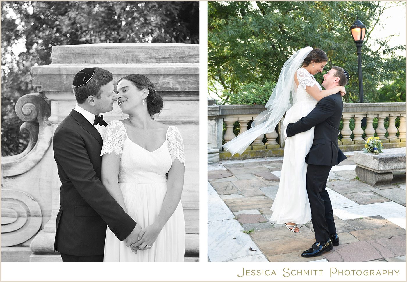 riverside park wedding photo