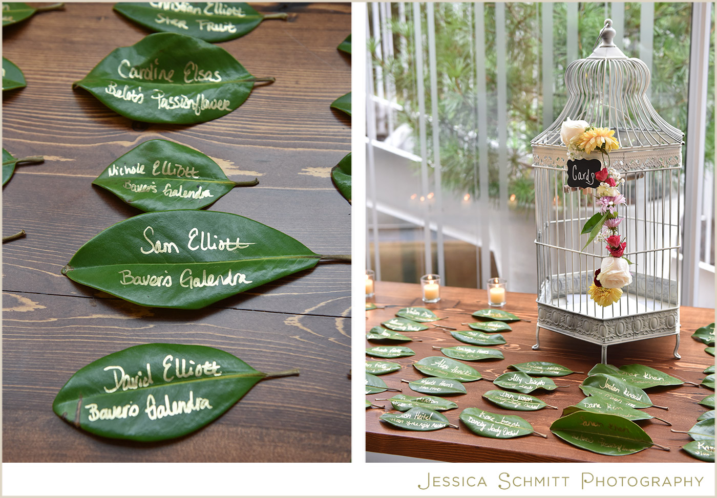 unique idea leaf escort cards