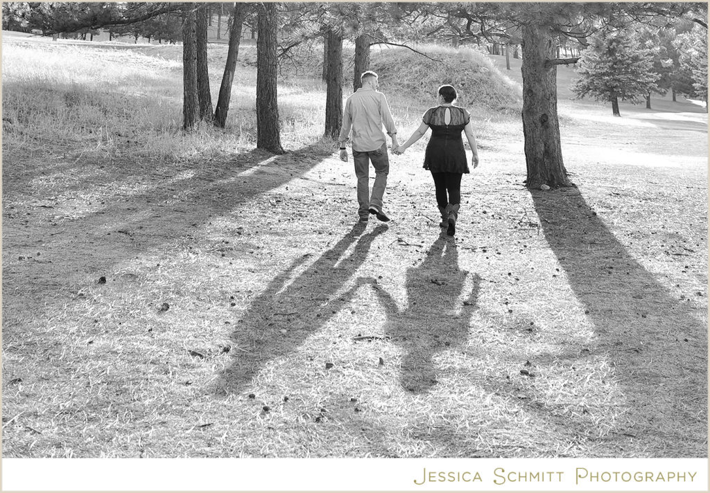 evergreen Colorado engagement photo