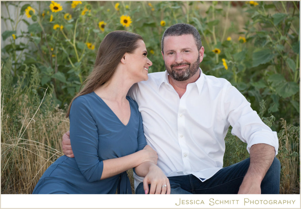 colorado sunflowers engagement