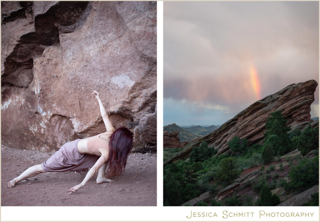 red rocks rainbow