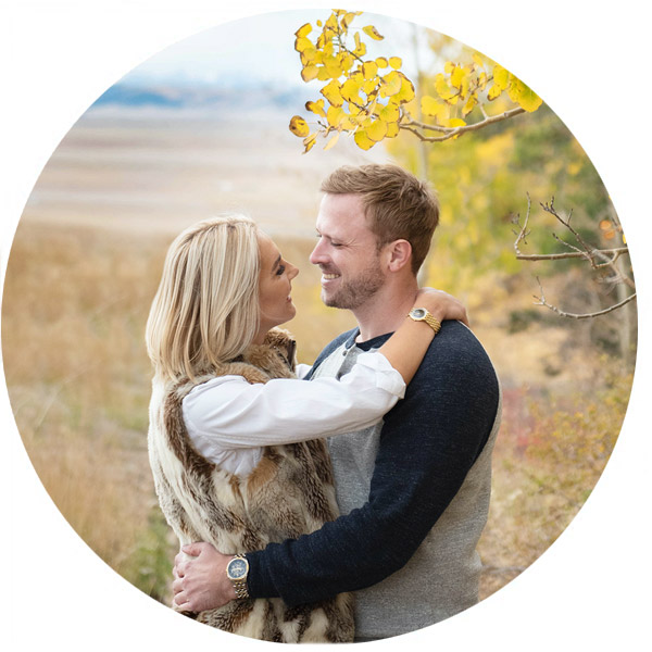 aspen tree colorado engagement