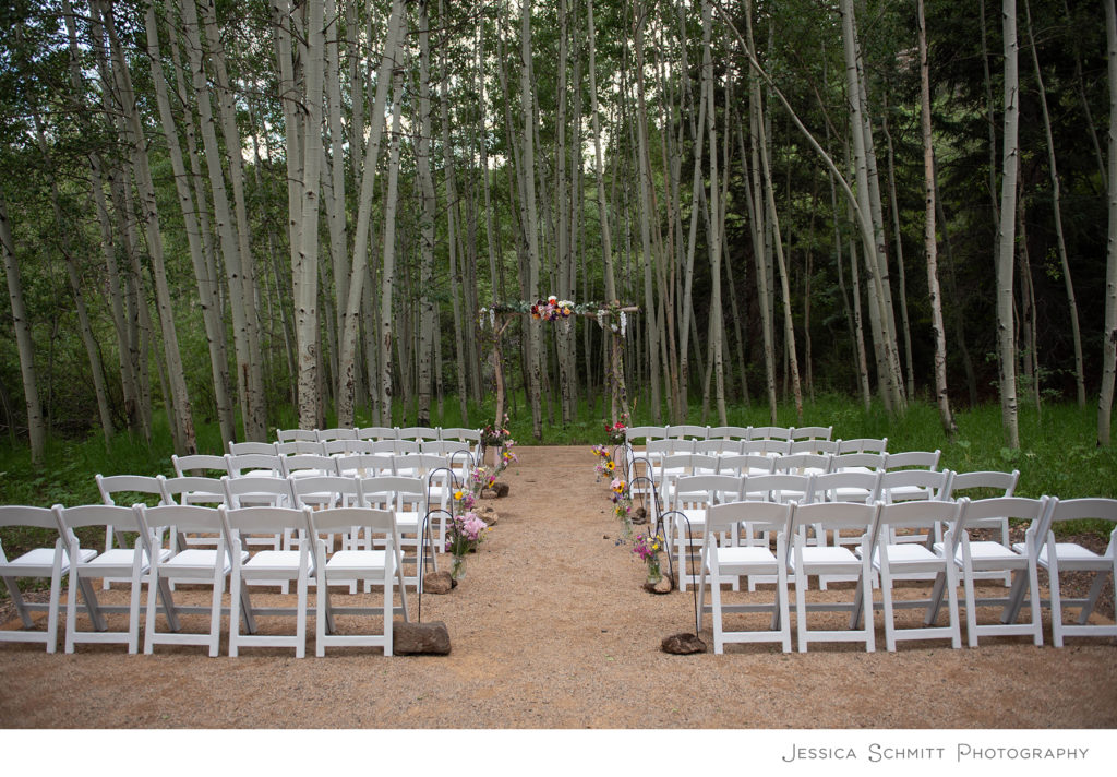 Wedding Golden Gate Canyon Park, Red Barn picnic, aspen grove
