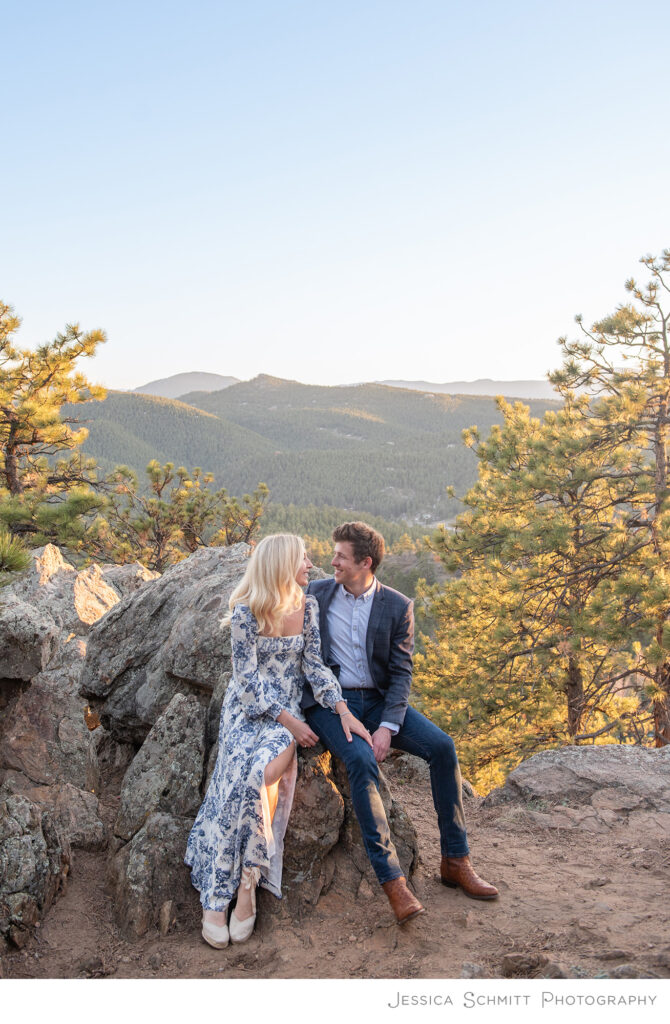 Mt Falcon engagement, colorado