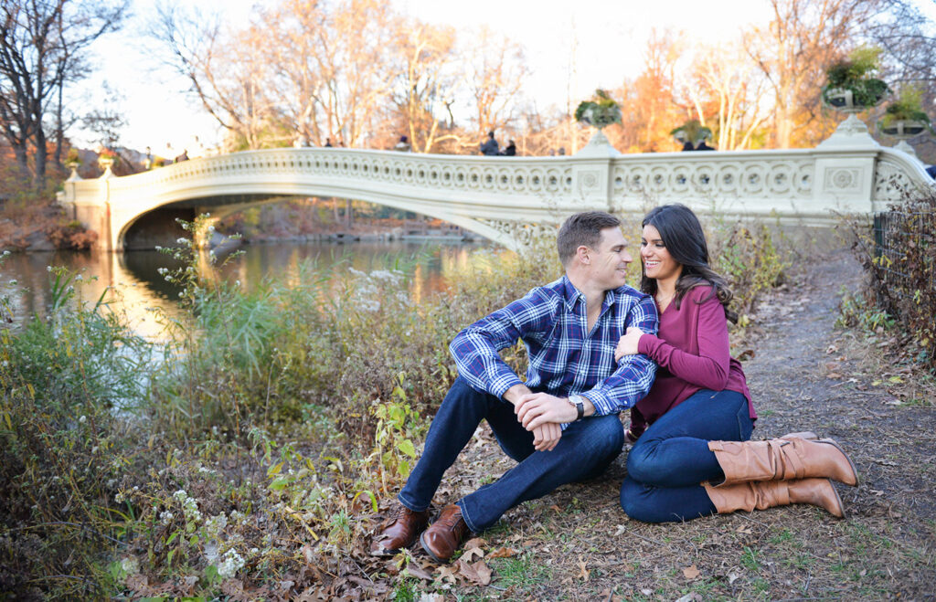 central park engagement, bow bridge, nyc wedding photographer