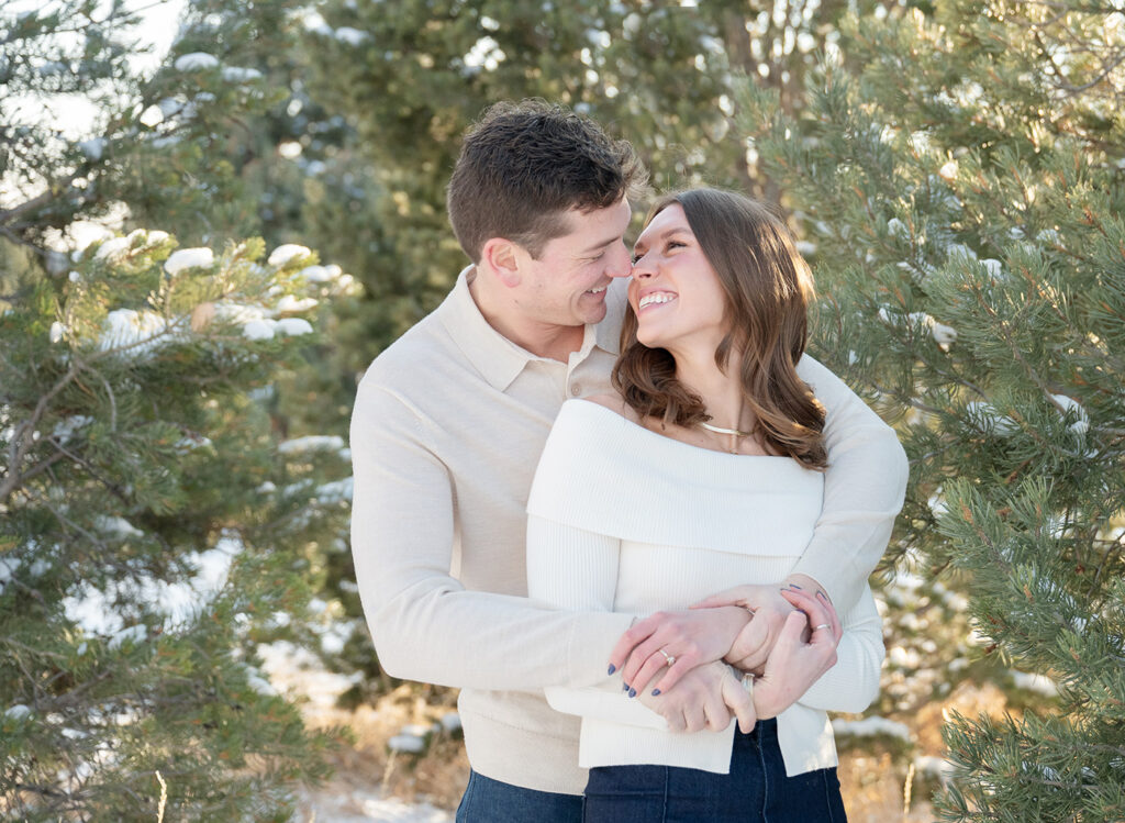 colorado winter wedding photography, engagement photographer