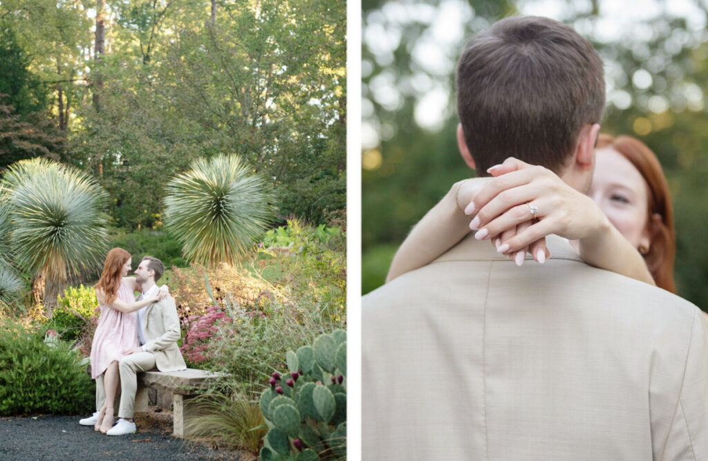 duke gardens engagement photography, north carolina