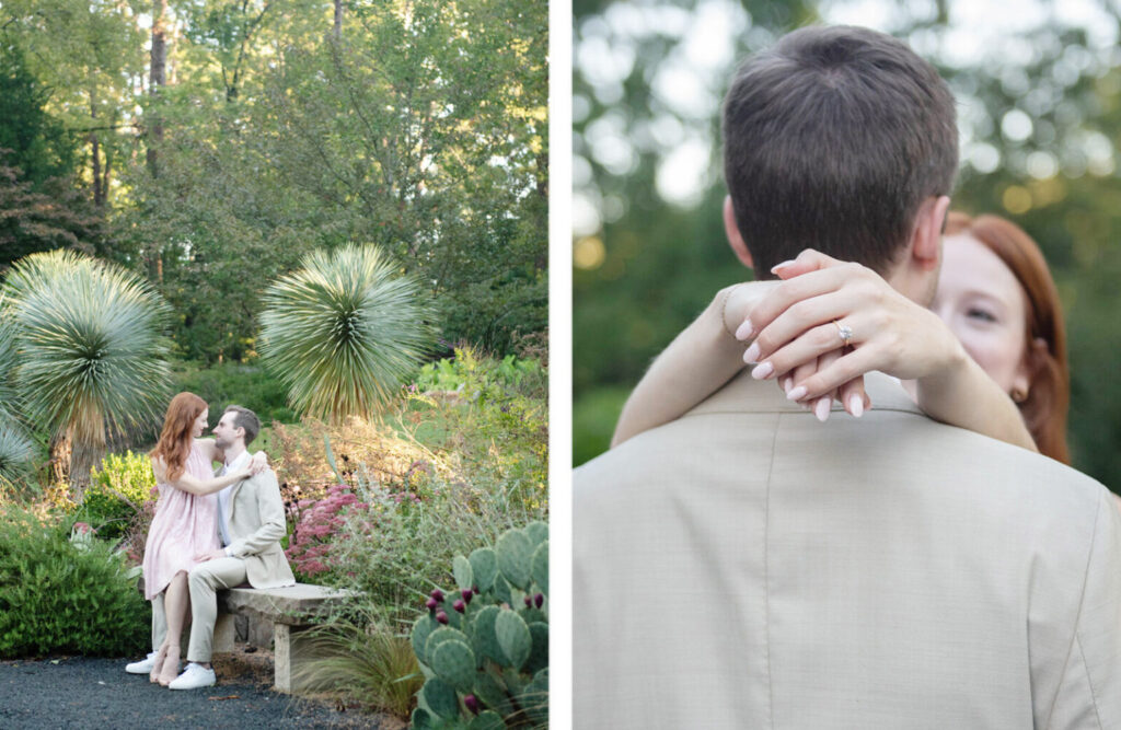 duke gardens engagement photography, north carolina