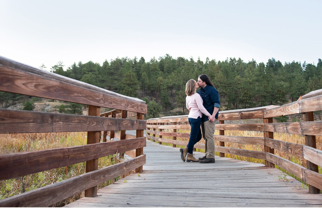 colorado evergreen lake house engagement photography