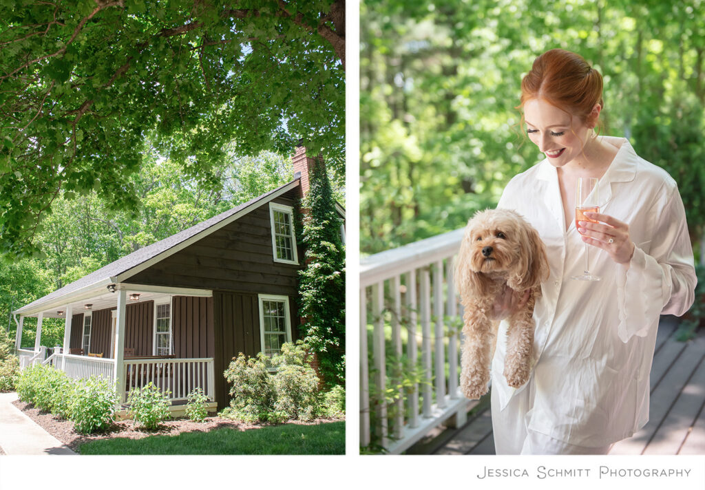 private cottage biltmore, bride getting ready