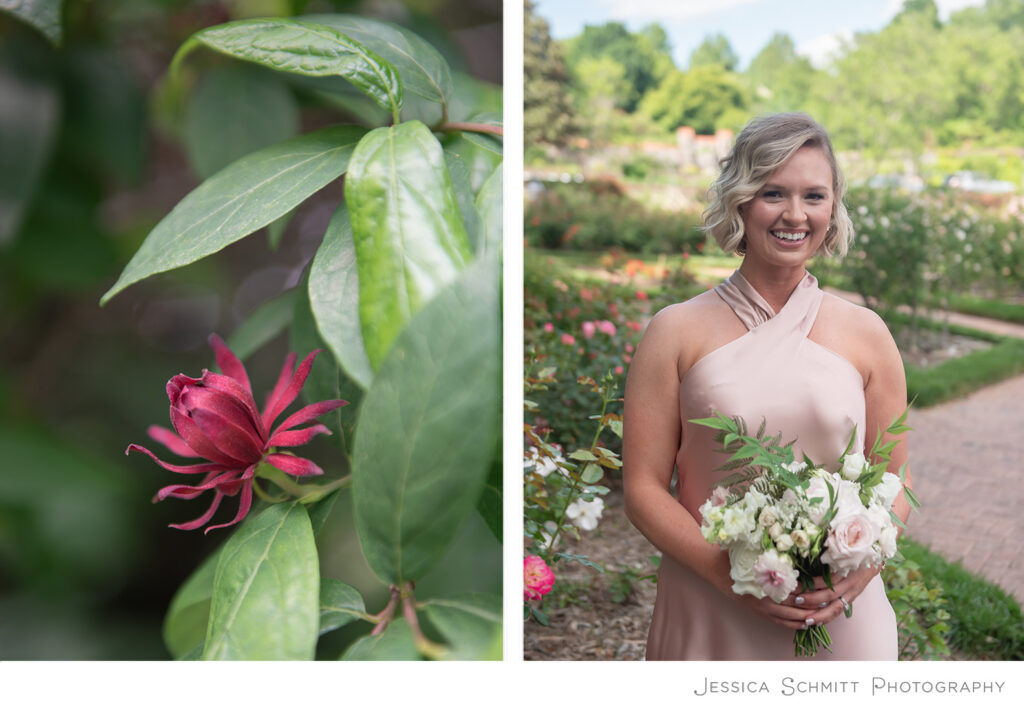 Biltmore conservatory rose garden wedding photography