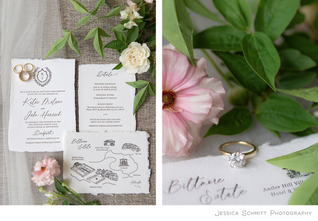 Biltmore estate wedding, Invitations: Dominique Alba