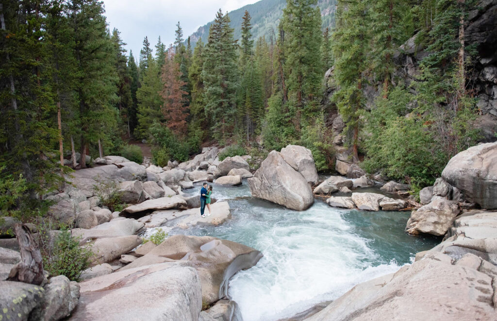 waterfalls at grottos trail in aspen colorado