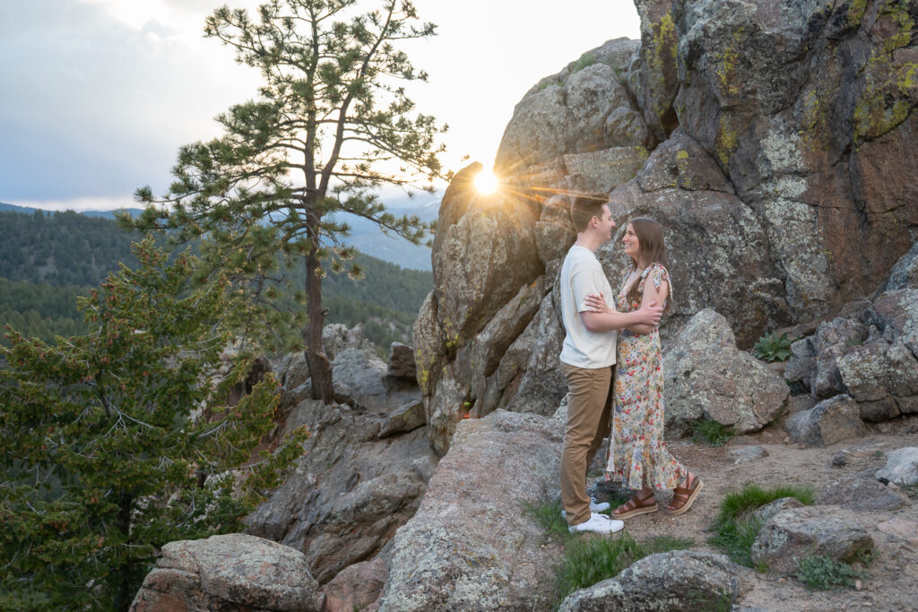 Lost Gulch Overlook, Boulder engagement photographer
