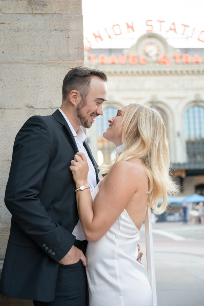 Denver engagement session at Union Station
