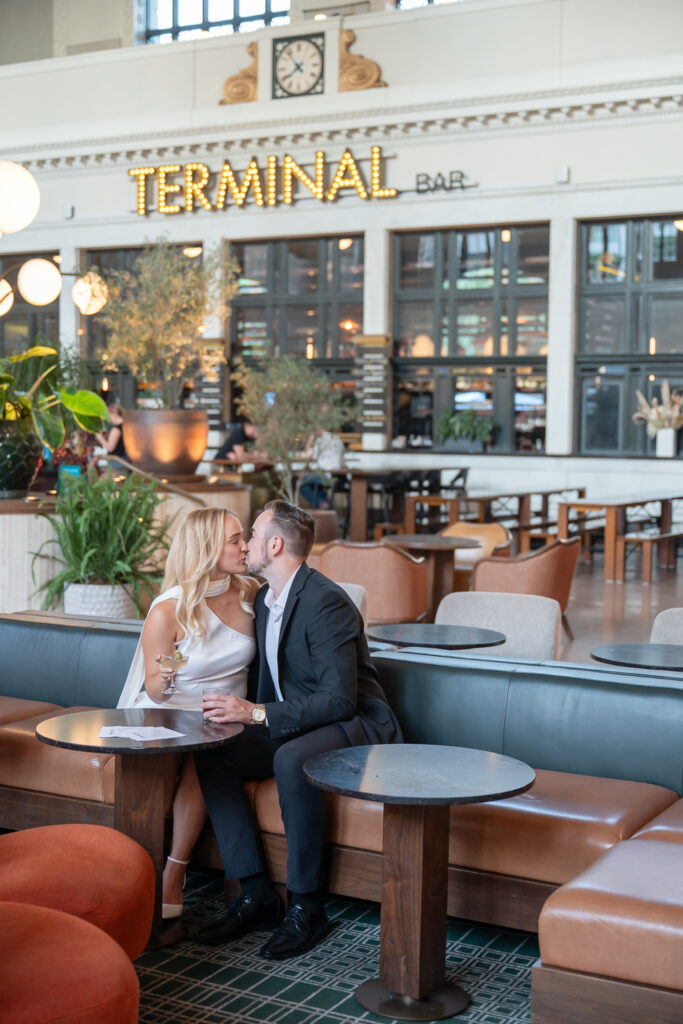 Denver engagement session at Union Station