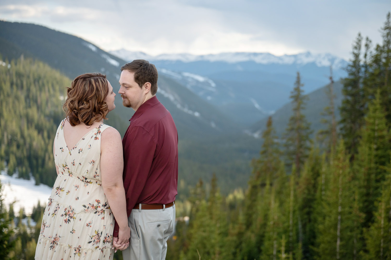 loveland pass engagement photography, colorado