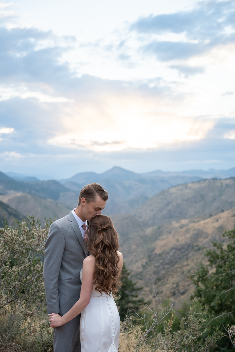 Windy Saddle, lookout mountain wedding photography, sunset
