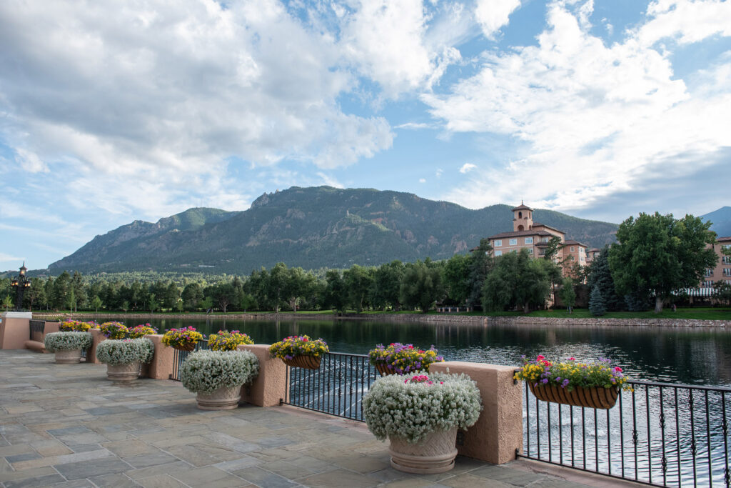 mountain views at the broadmoor, colorado