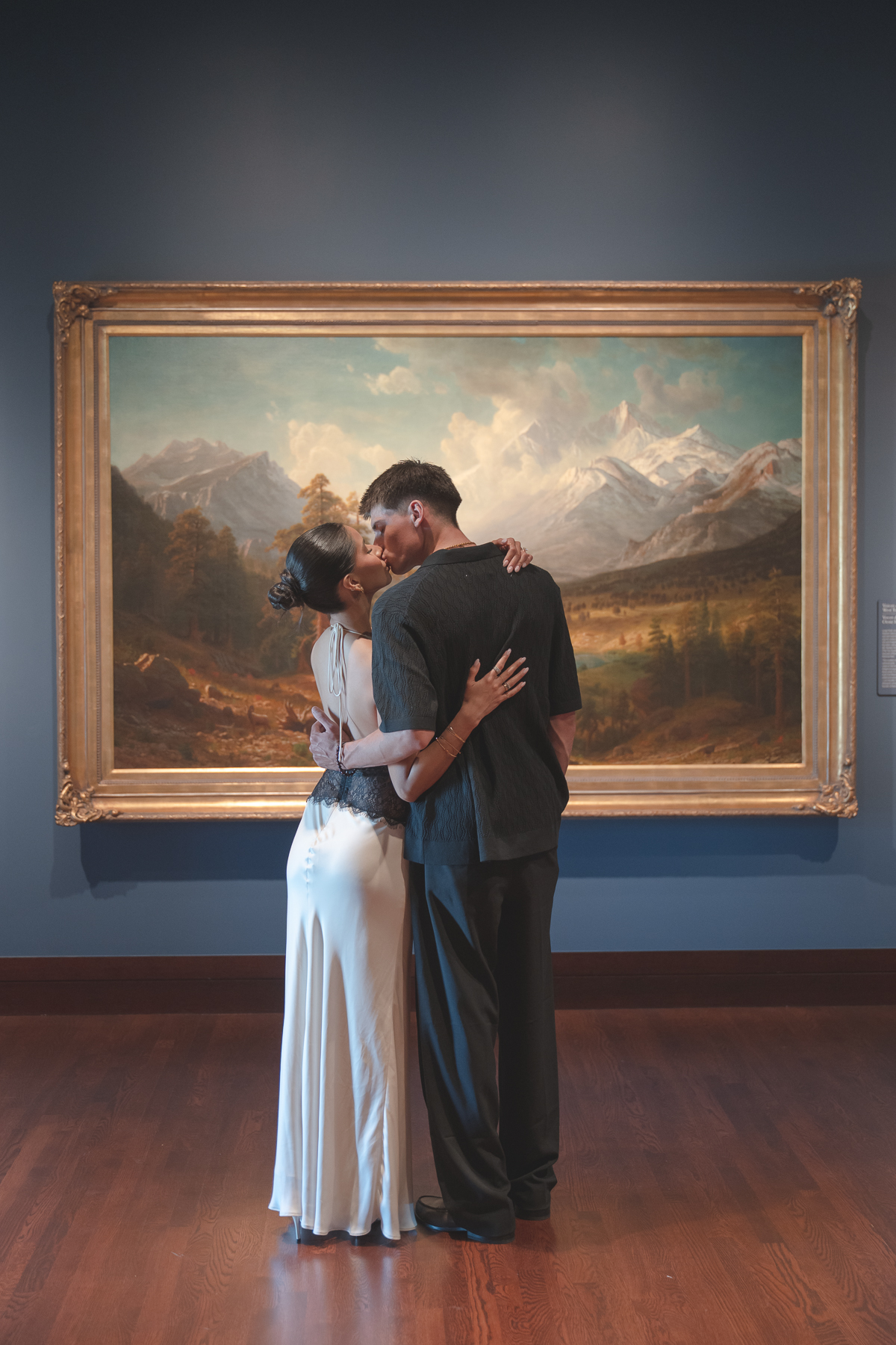 Denver art museum engagement photography